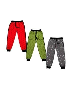 pack of 3 printed joggers