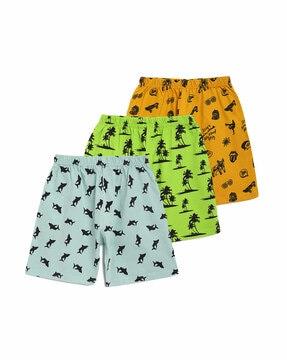 pack of 3 printed outdoor shorts 