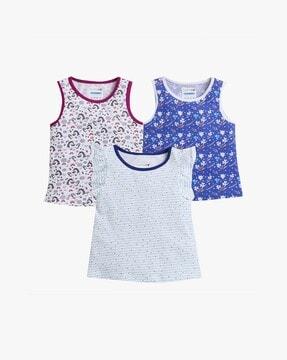 pack of 3 printed round-neck t-shirts