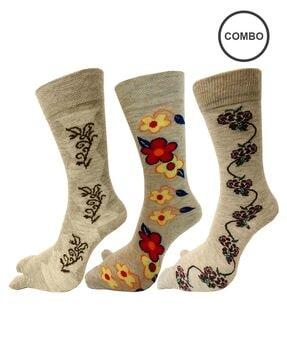 pack of 3 printed socks