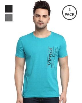 pack of 3 printed t-shirt