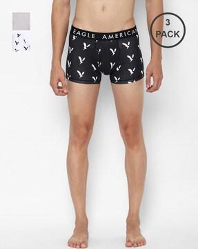 pack of 3 printed trunks