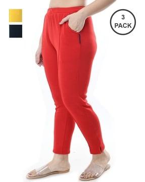 pack of 3 relaxed fit pants with insert pockets