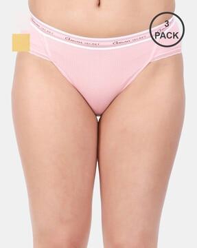 pack of 3 ribbed bikini briefs