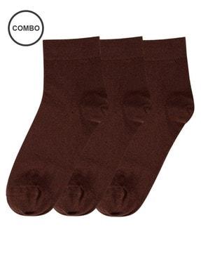 pack of 3 seamless cotton socks