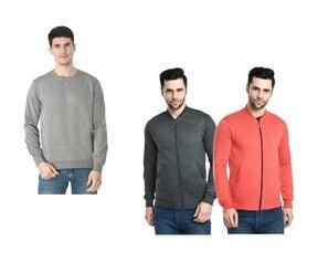 pack of 3 slip-on style sweatshirts