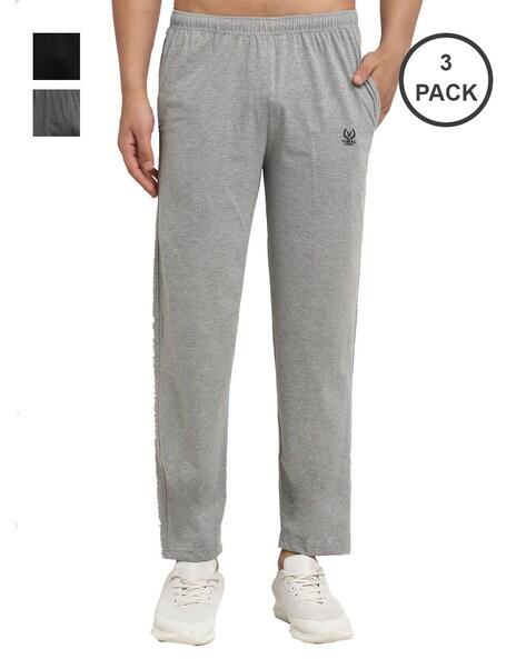 pack of 3 solid joggers track pants