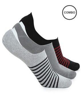 pack of 3 solid no-show socks