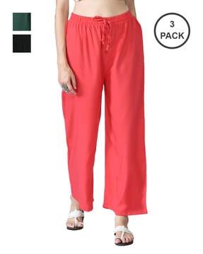 pack of 3 solid palazzos