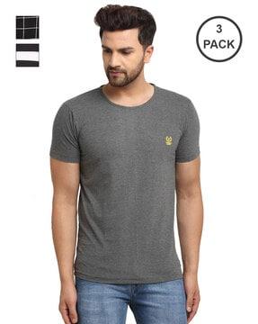 pack of 3 solid t-shirt