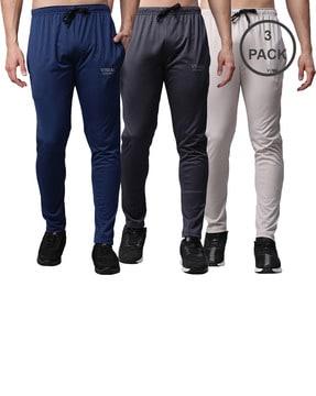 pack of 3 solid track pants