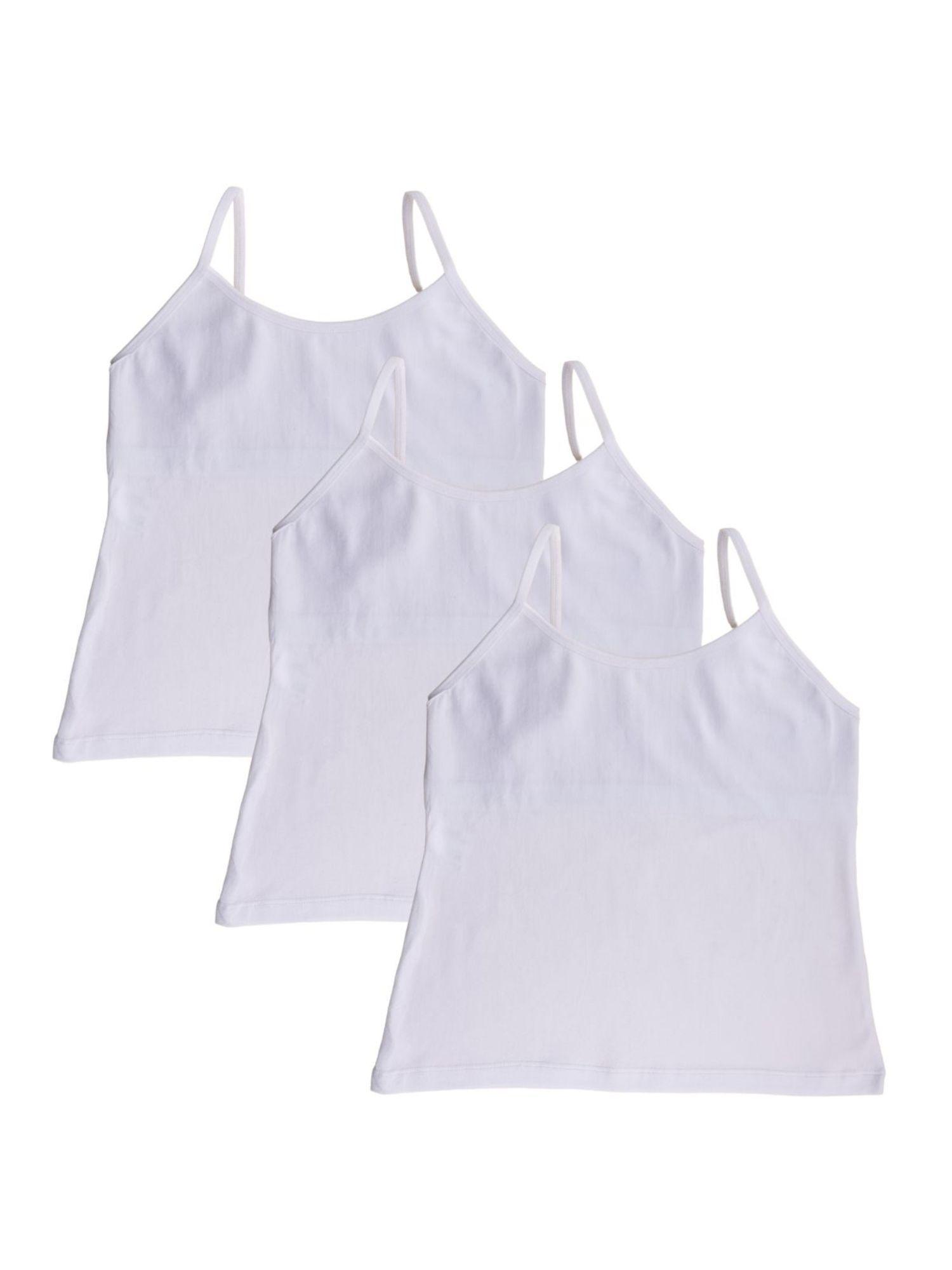 pack of 3 starter camisole - padded - white