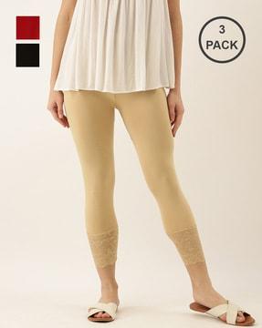 pack of 3 straight fit capris