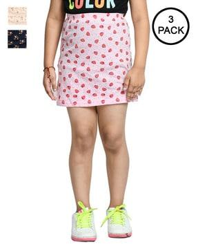 pack of 3 straight fit skirts