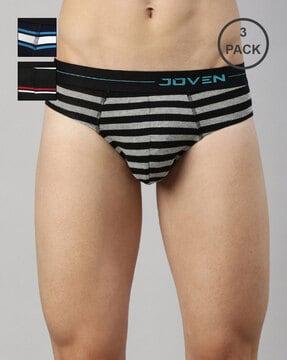 pack of 3 striped  briefs