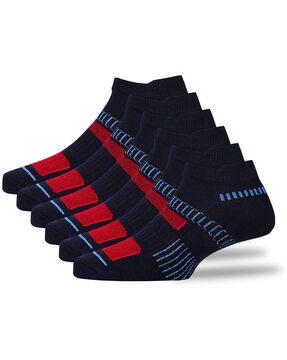 pack of 3 striped ankle-length socks