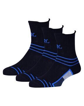 pack of 3 striped athletic socks