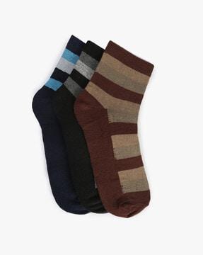 pack of 3 striped evaryday socks