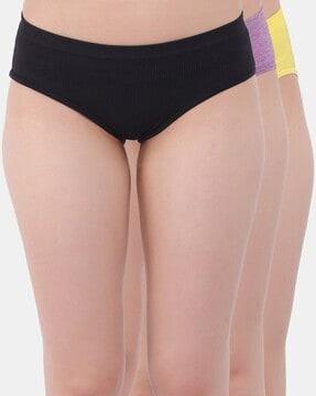 pack of 3 striped hipster panties