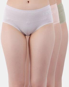 pack of 3 striped hipster panties