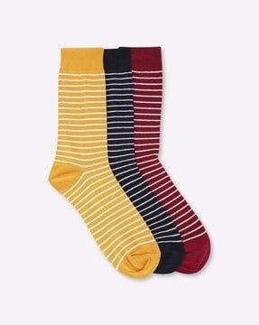 pack of 3 striped socks