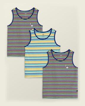 pack of 3 striped tank tops