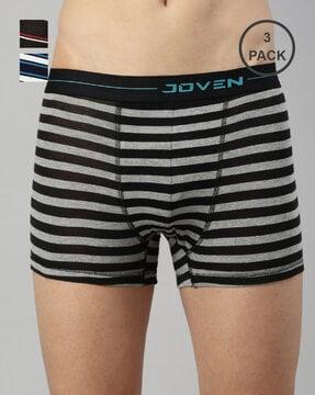 pack of 3 stripes trunks