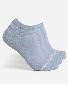 pack of 3 textured ankle-length socks