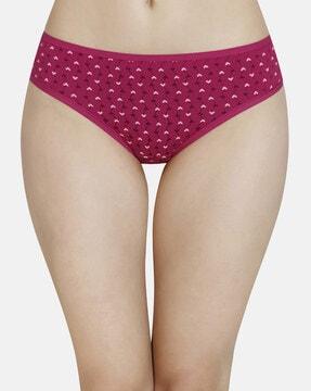 pack of 3 three-fourth coverage low-rise bikini panties - ppk33102