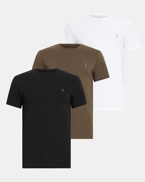 pack of 3 tonic cotton slim fit t-shirts