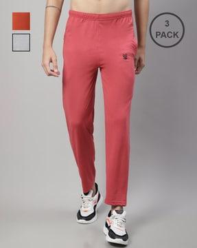 pack of 3 track pants with elasticated waist