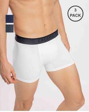 pack of 3 trunks with elasticated waist