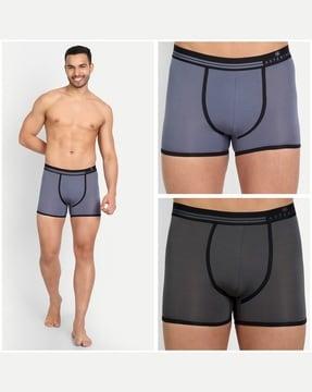 pack of 3 trunks with elasticated waist