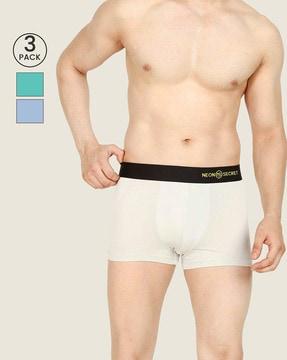 pack of 3 trunks with elasticated waistband