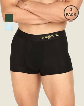 pack of 3 trunks with elasticated waistband