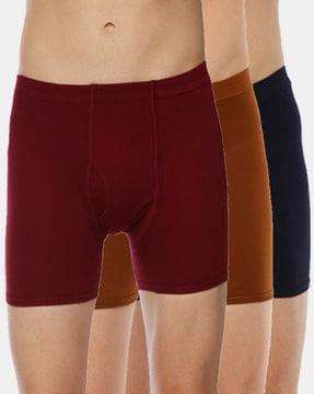 pack of 3 trunks with elasticated waistband