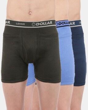 pack of 3 trunks with elasticated waistband