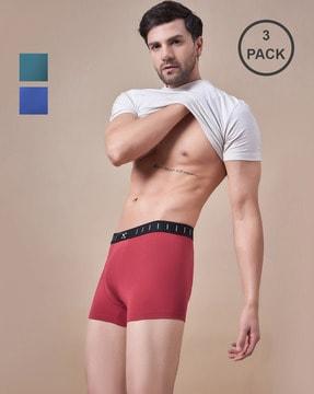 pack of 3 trunks with elasticated waistband