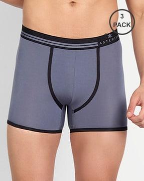 pack of 3 trunks with elasticated waistband