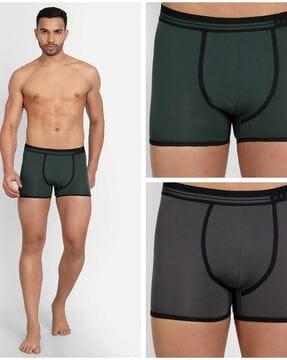 pack of 3 trunks with elasticated waistband