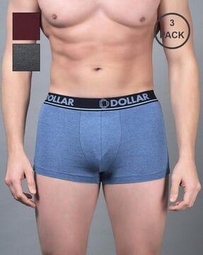 pack of 3 trunks with logo waistband