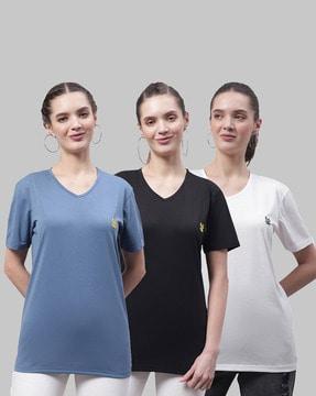 pack of 3 v-neck t-shirts