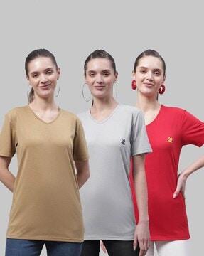 pack of 3 v-neck t-shirts