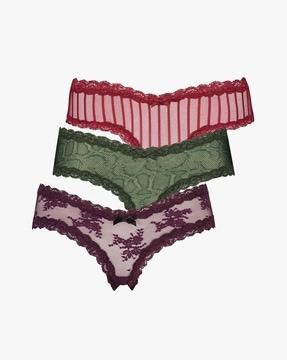 pack of 3 v-shape brazilian panties