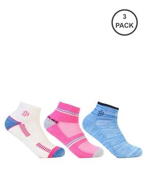 pack of 3 women ankle-length socks