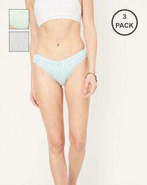 pack of 3 women mid-rise bikinis