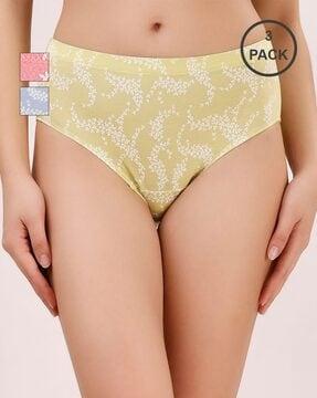 pack of 3 women printed briefs