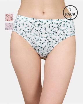 pack of 3 women printed briefs