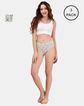 pack of 3 women printed briefs