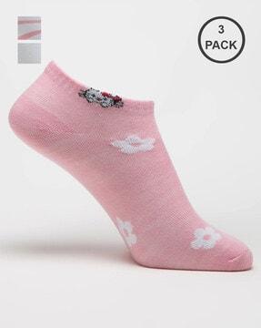 pack of 3 women striped everyday socks